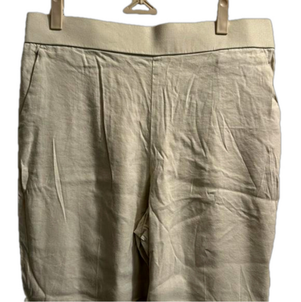 Alfani linen blend pull on pant